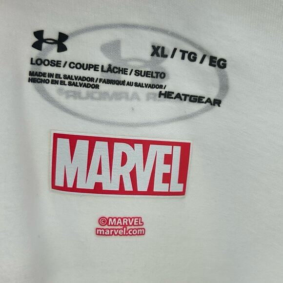 Under Armour MARVEL UA Heat Gear Loose Captain America Battle T-shirt Men’s XL - Picture 4 of 10